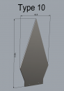Light-Blade Type 10 inkl. Halter (55mm Aufnahme)